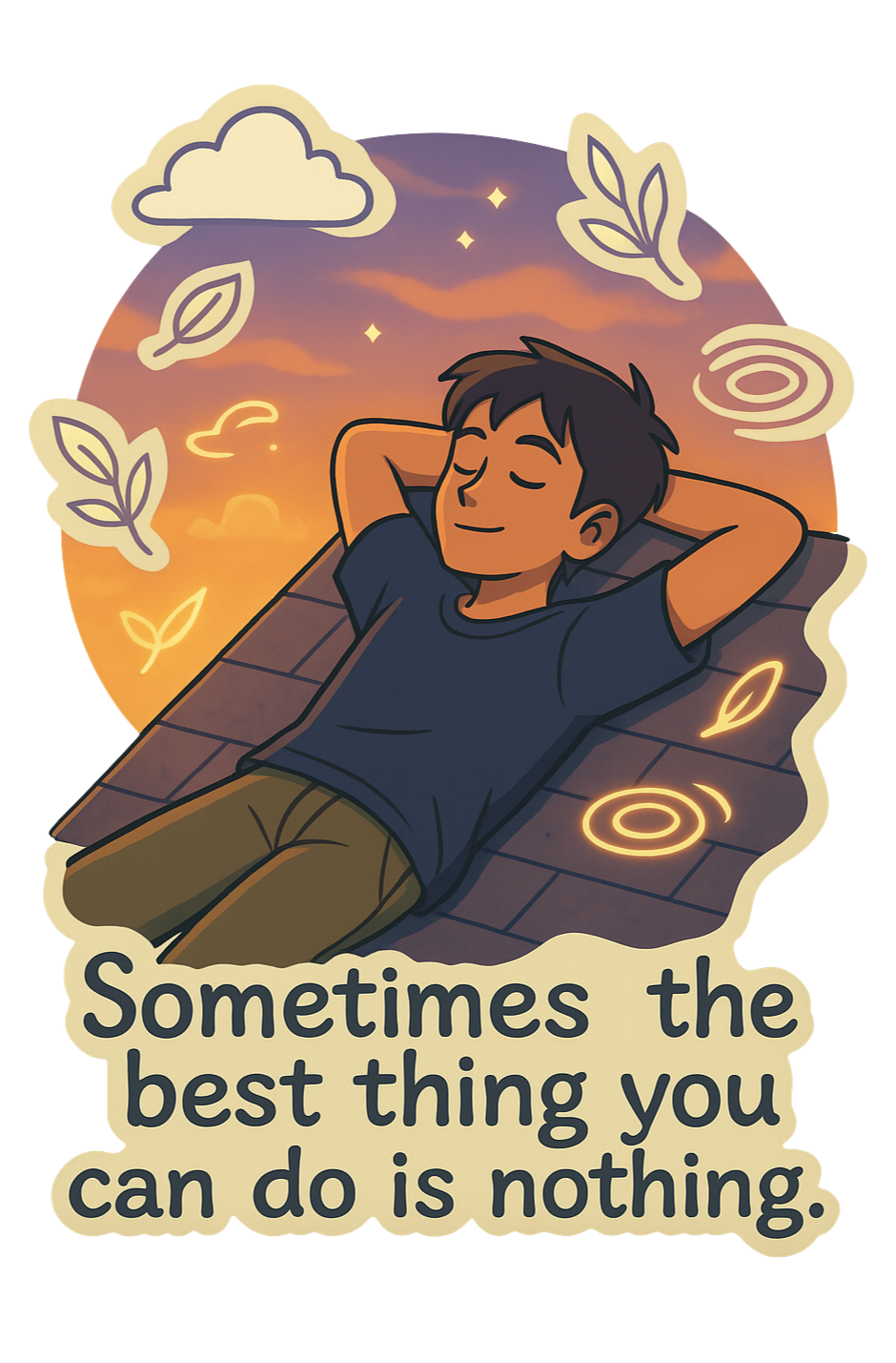 Nothing– Relaxation Vibes Sticker