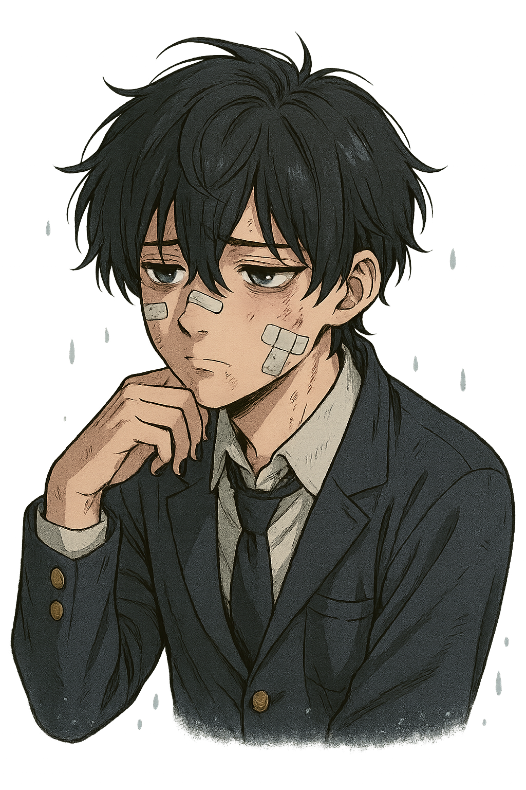 Sad Anime Boy