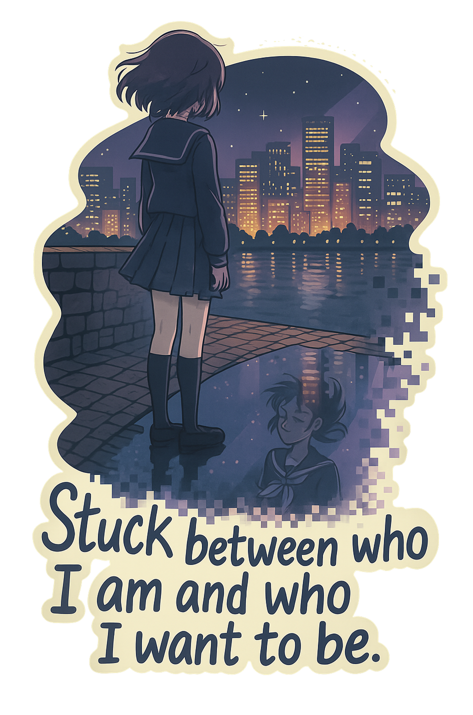 Who I Am- sad sticker