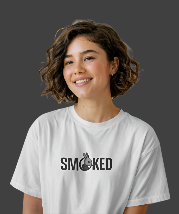 SMOKED — Silent Bunny Tee (Oversized Unisex Drop)