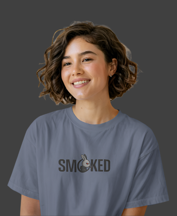SMOKED — Silent Bunny Tee (Oversized Unisex Drop)