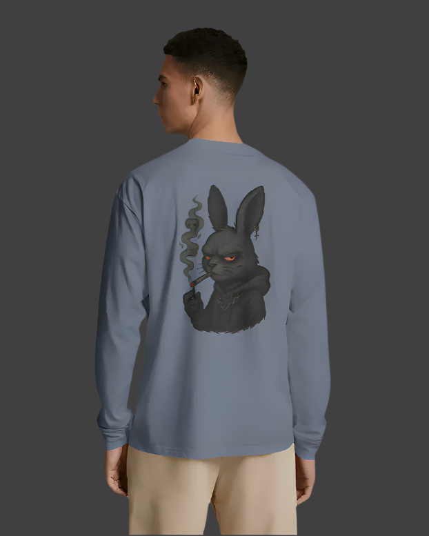 SMOKED — Silent Bunny Tee (Oversized Unisex Drop)