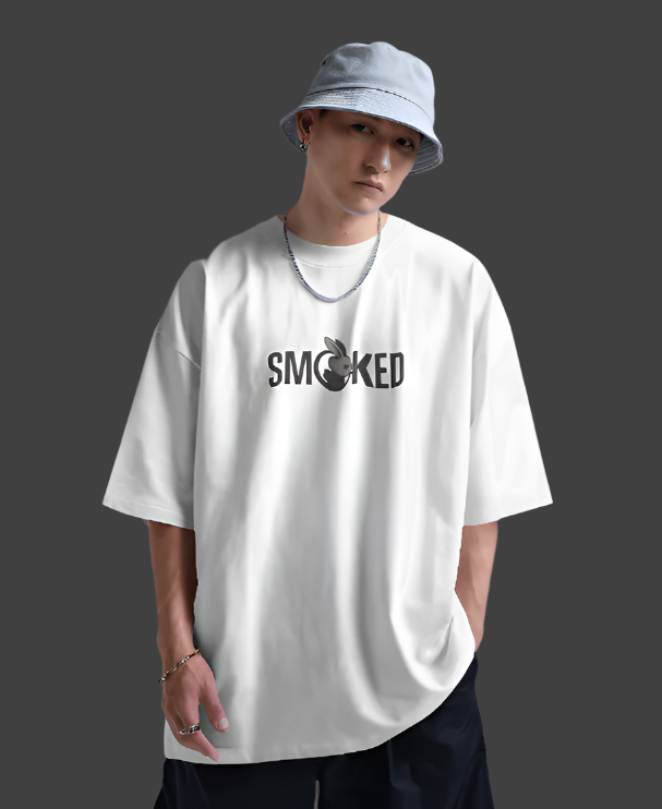 SMOKED — Silent Bunny Tee (Oversized Unisex Drop)